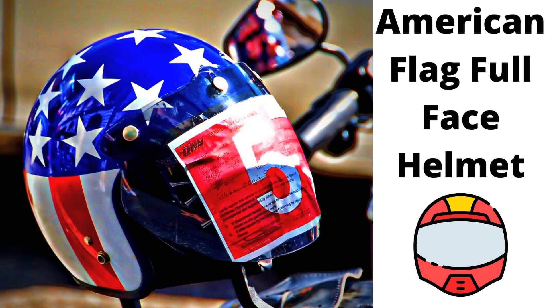 American flag full face helmet