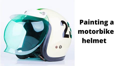 What is the cost of painting a motorbike helmet?