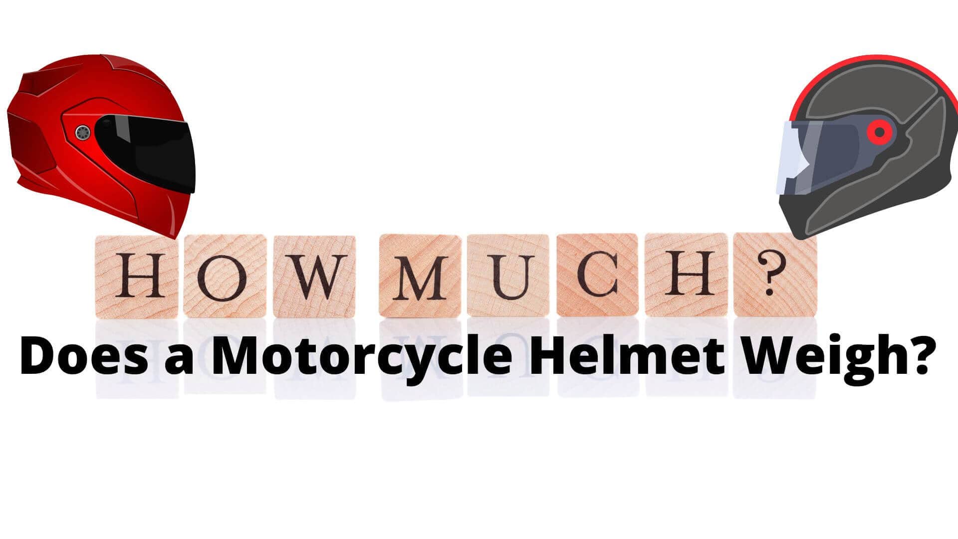 How much does a motorcycle helmet weight